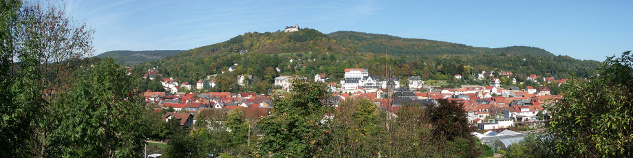 Bild: Blick vom Edelsteig auf die Bad Blankenburger Altstadt © Bad Blankenburg  - Bildautor: Matthias Pihan, 04.10.2010